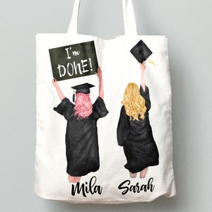 Graduation Clipart: "GRADUATING GIRLS" Watercolor girls Graduation Hat Graduation Toga Planner Stickers Hair Styles Grad College Senior image 5