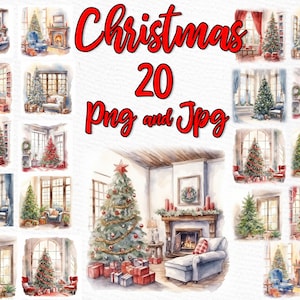 Sfondo natalizio: "PAESAGGIO DI NATALE" Paesaggi invernali Mug Design Cartolina di Natale fai da te Modelli di tazze Clipart di Natale Sfondi di Babbo Natale