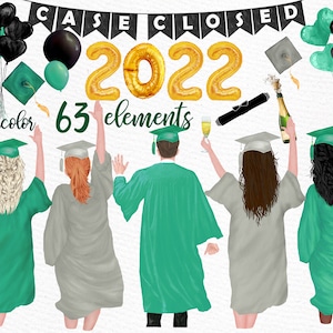 Graduation Clipart: "AFSTUDEREN STUDENTEN" Graduate Gefeliciteerd Afstuderen Toga Hat Graduation Boy Grad College Senior Male Female Best Friend