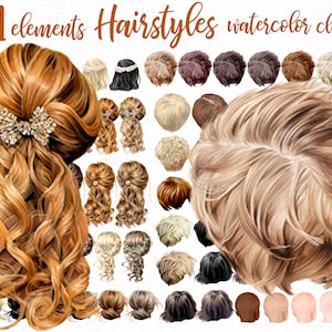 Frisuren Clipart: "KINDER CLIPART" Individuelle Frisuren Mädchen Haar Kinder Haar Clipart Planer Clipart Kinder Frisuren Jungen Haar Clipart