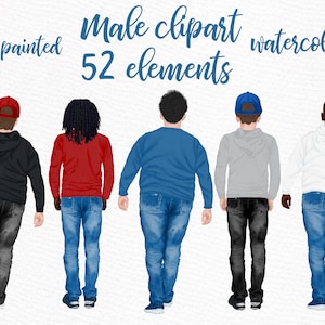 Mann Clipart: "MALE CLIPART" Große Mann Clipart Plus Size Mann Jungen Clipart Männliche Frisuren Sport Mann Clipart Custom Männer Clipart Boyfriend png