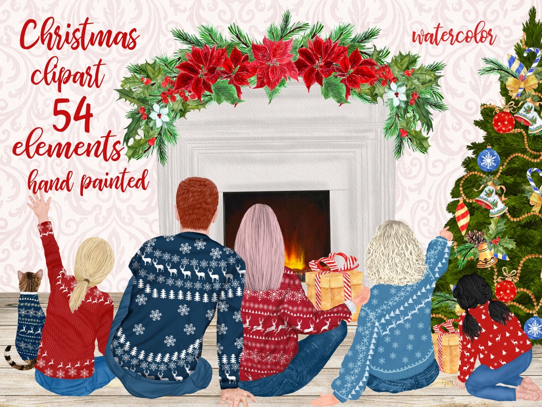 Christmas Family Clipart: family Clipart Family Christmas Parents and