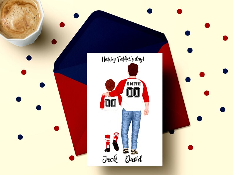 Baseball Jersey clipart: "FATHER'S DAY CLIPART" Daddy clipart Watercolor clipart Man Clipart Best Dad clipart Father and children Mug design image 5