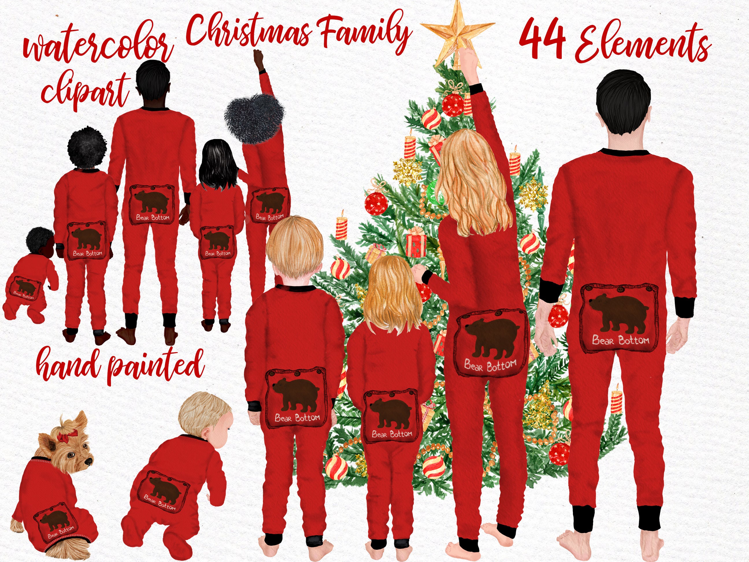 Download Christmas Family Clipart Family Clipart Matching Etsy