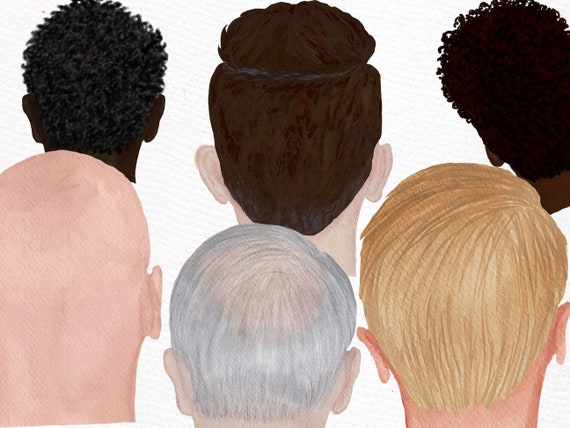 Male Hairstyles Clipart: men HAIR Clipart Bold Man - Etsy Male Hairstyles Clipart: men HAIR Clipart Bold Man - Etsy