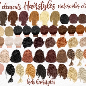 Frisuren Clipart: "KIDS CLIPART" Custom Frisuren Mädchen Haarspange Baby Haarspange Baby Frisuren Custom Kinder Haarspange Jungen Haarspange