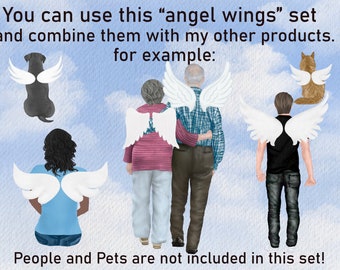 Angel wings clipart: "HALO CLIPART" Haven Background Sky landscape Cross clipart Religious clipart Angel Wings Graphics Fantasy clipart