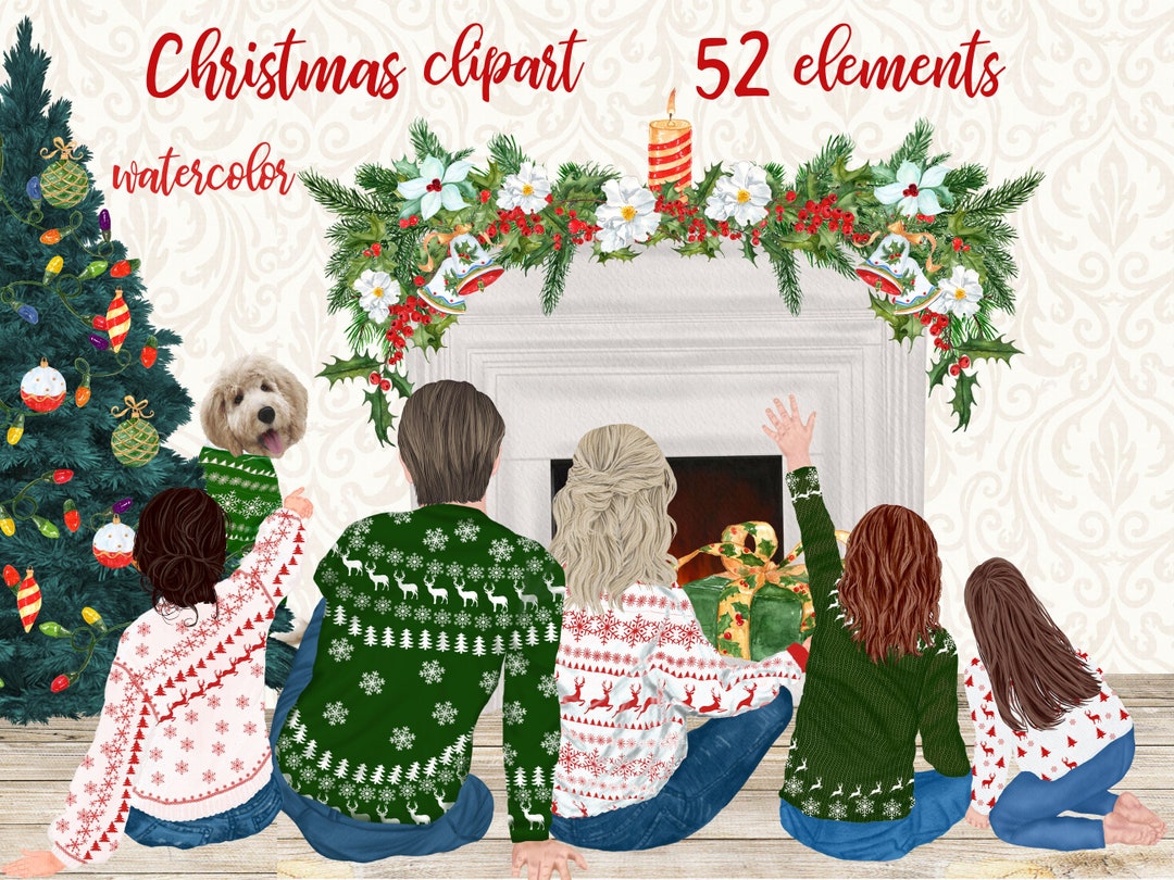 Christmas Family Clipart: family Clipart Family Christmas Parents and