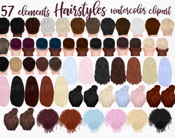 Buy Hairstyles Clipart: girls Clipart Custom Online in India - Etsy Buy Hairstyles Clipart: girls Clipart Custom Online in India - Etsy