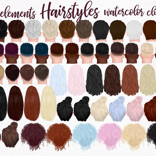 Buy Hairstyles Clipart: girls Clipart Custom Online in India - Etsy