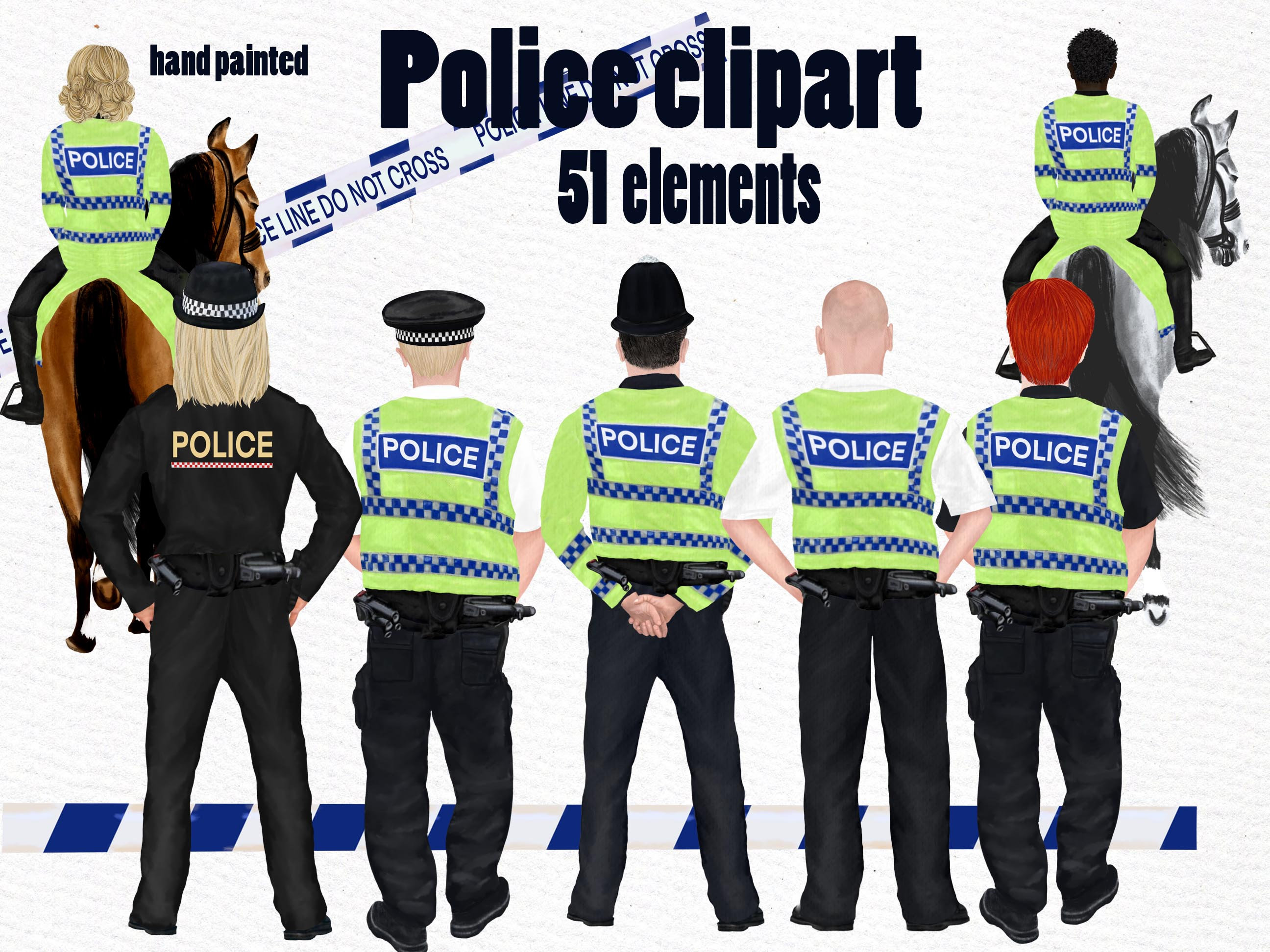 British Police Hat - Etsy