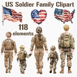 Militaire familie clipart: "FAMILY CLIPART" soldaat clipart vrouwelijke soldaat png Homecoming soldaat ouders en kinderen soldaat met kinderen leger png