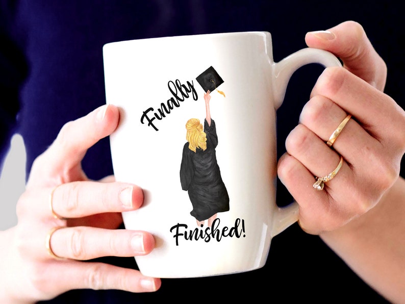 Graduation Clipart: "GRADUATING GIRLS" Watercolor girls Graduation Hat Graduation Toga Planner Stickers Hair Styles Grad College Senior image 6