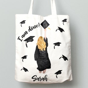 Graduation Clipart: "GRADUATING GIRLS" Watercolor girls Graduation Hat Graduation Toga Planner Stickers Hair Styles Grad College Senior image 7