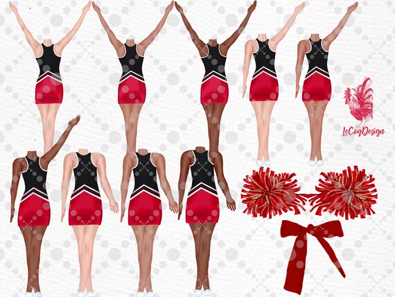 Cheerleaders Clipart: GIRLS CLIPART Acuarela - Etsy México Cheerleaders Clipart: GIRLS CLIPART Acuarela - Etsy México