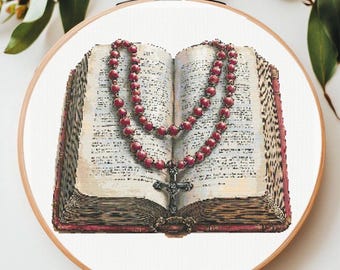 Bible Cross Stitch Pattern: Religious Embroidery (PDF Pattern)