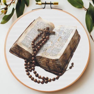 Bible Cross Stitch Pattern: Religious Embroidery (PDF Pattern)