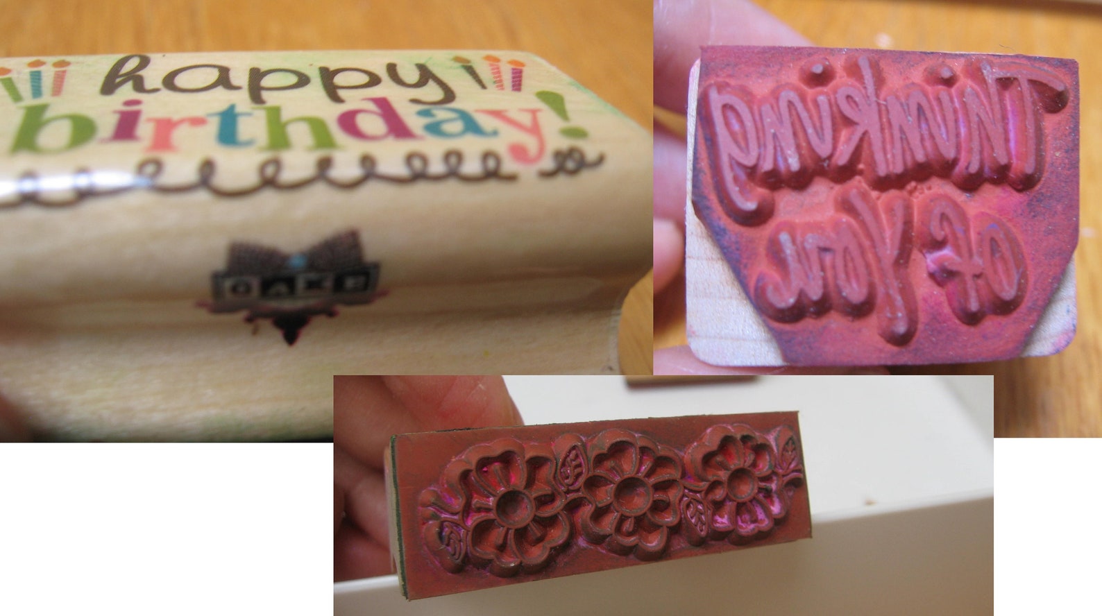 Set of Nine Rubber Stamp Blocks Flexistamps for Etsy