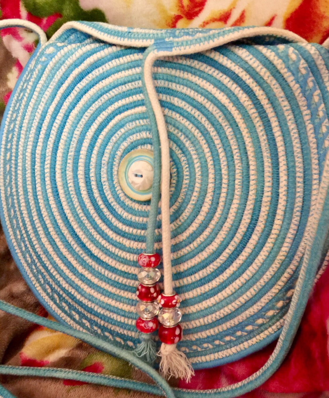 Beautiful Round Rope Handbag, Rope Bag, Purse, Pocketbook Etsy