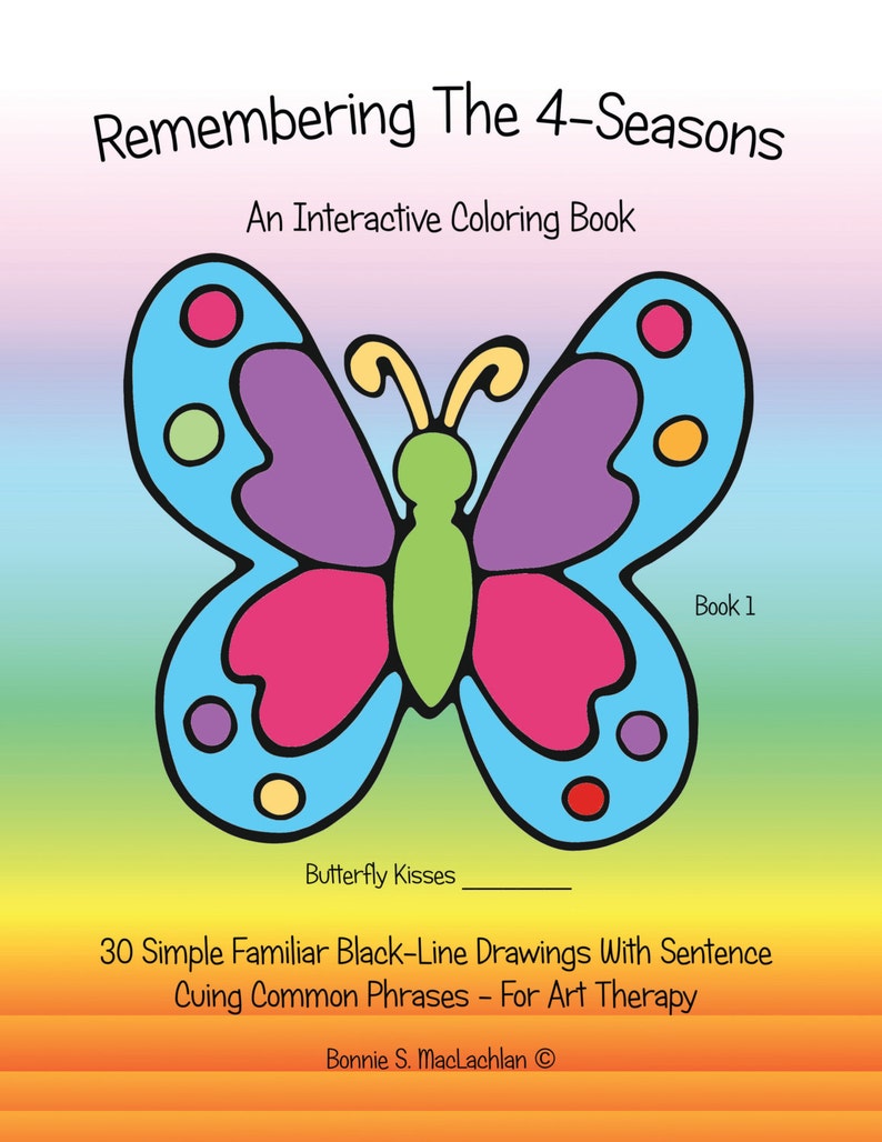 Download Remembering The 4 Seasons Book 1 Adult Coloring Book For Etsy