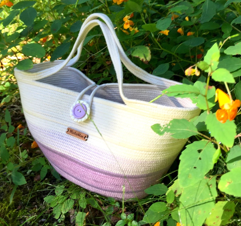 Rope Handbag Rope Bag Purse Rope Bowl Pocketbook Etsy