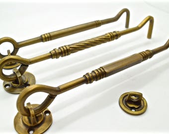 Brass Curtain Hooks Drawer Pulls Curtain Tieback Pineapple Etsy