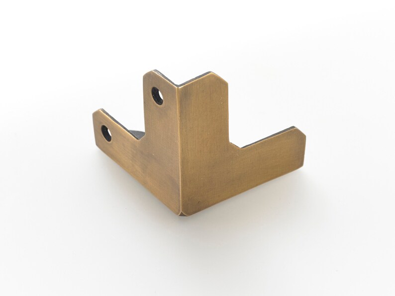 1x Large Brass Corner Protector Blanket Box Corners Drawer Image 0