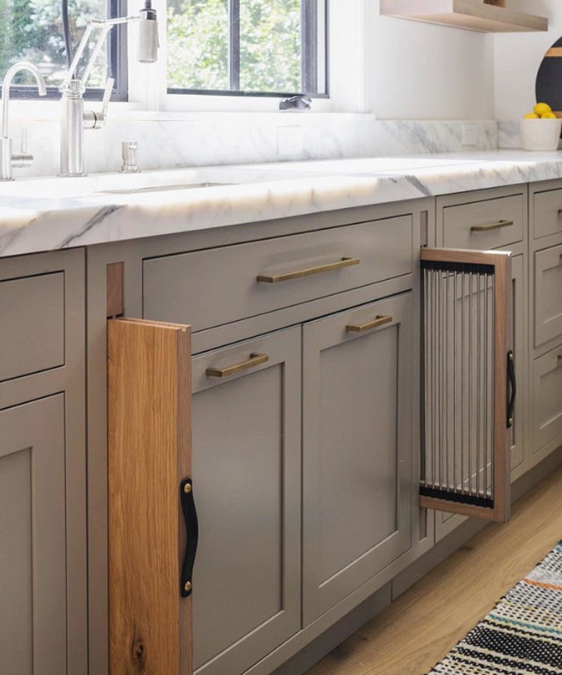 Kitchen drawer pulls 3 sizes Solid brass handles to give Etsy