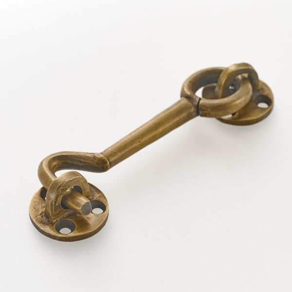 3" Brass Door Hook Catch