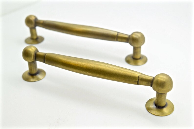 Brass Handlesdrawer Handles Kitchen Cupboard Image 0