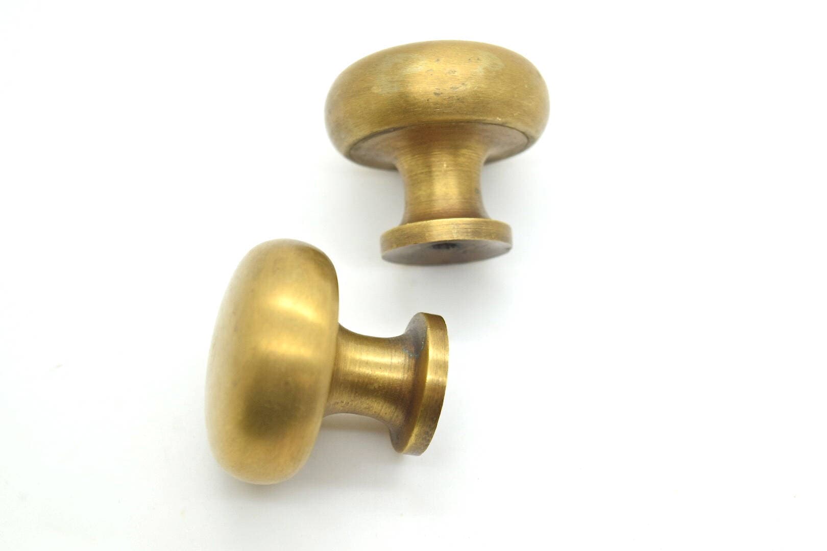 Large Vintage drawer knobs. brass pulls. Cupboard handles. Etsy