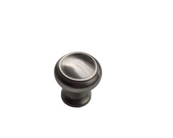 1 3/8" (3.3cm) Heritage Round Drawer Pull - Steel Finish