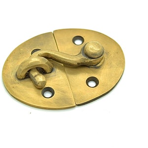 Solid brass cupboard door latch / catch. Choose from over 5 small catches. Perfect for kitchen doors, furniture or small storage areas. image 2