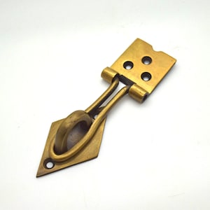 Brass box latch for padlocks image 1