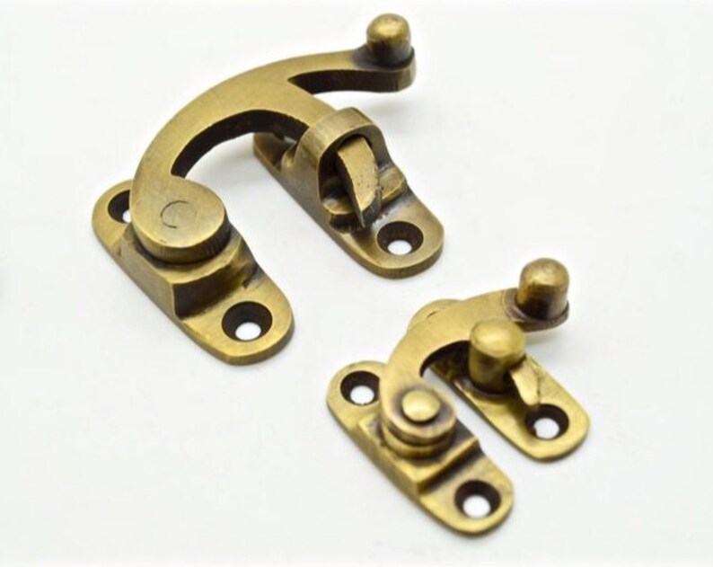 Brass door latches and catches. Perfect for kitchen drawers Etsy