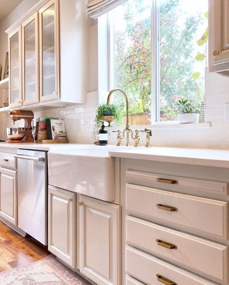 Brass Drawer Handles. Backplate Drawer Pulls to Cover Existing Etsy UK