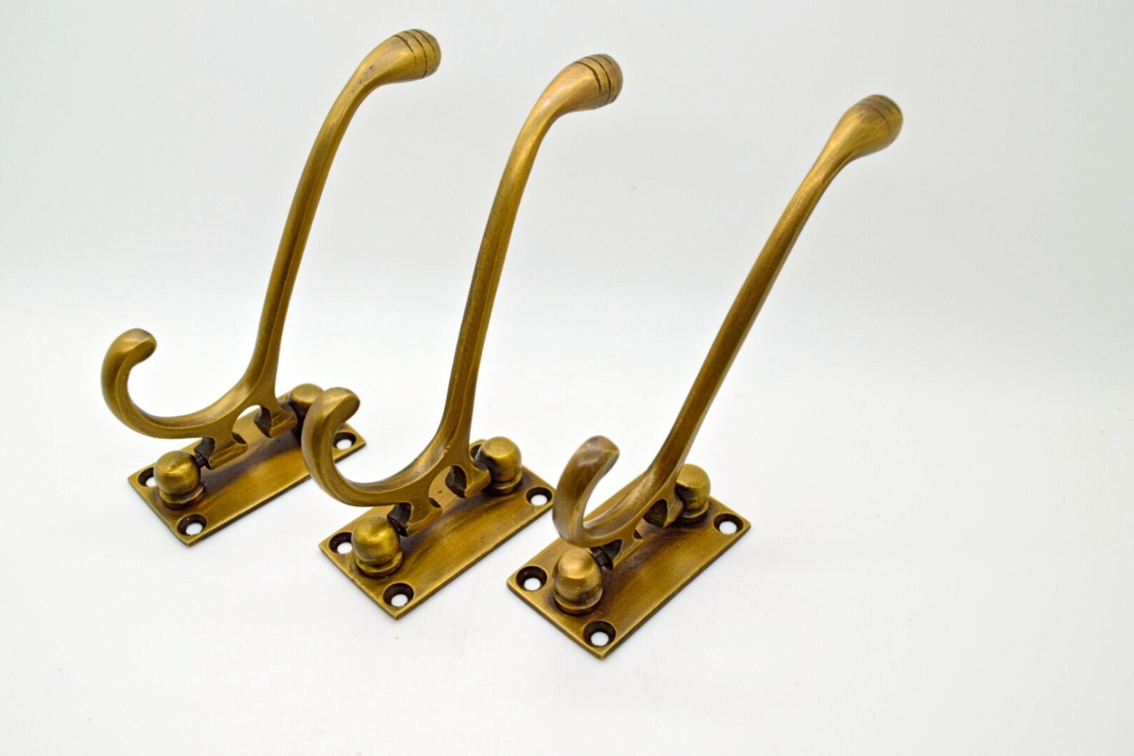 1 x Victorian brass hooks. Folding boat hooks. Bathroom towel Etsy