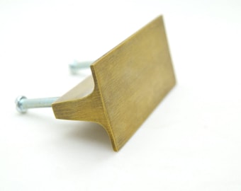 2.5 "Brass ART DECO handle