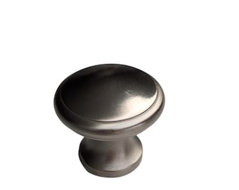 1 1/2" (3.9cm) Vintage Round Drawer Pull - Steel Finish