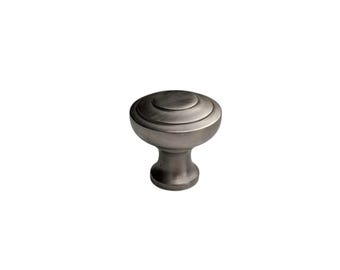 1 3/8" (3.4cm) Retro Round Drawer Pull - Steel Finish