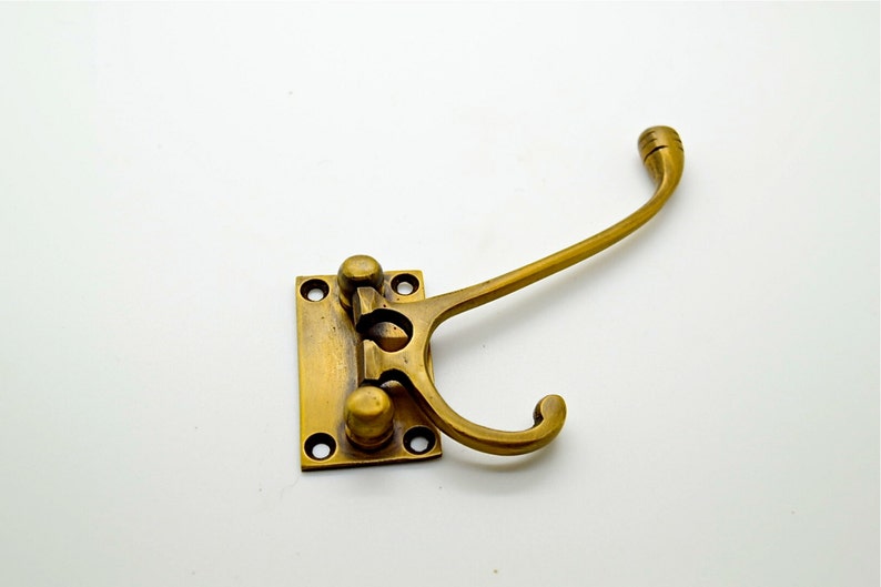 1 x Victorian brass hooks. Folding boat hooks. Bathroom towel Etsy