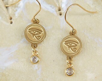 Anello in argento 925 ‰ , occhio di Horus con nodo di Tyrone