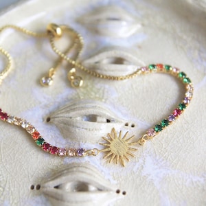 Sparkly Rainbow Sun Bracelet