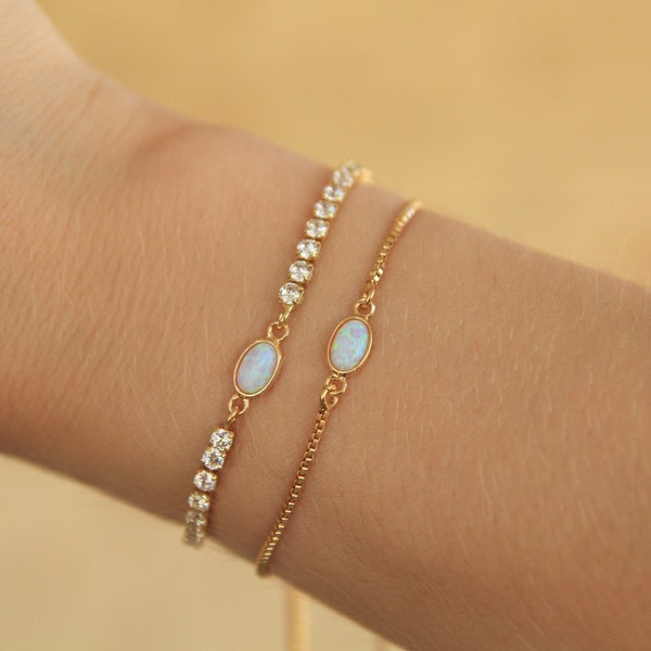 Gold Opal Bracelet