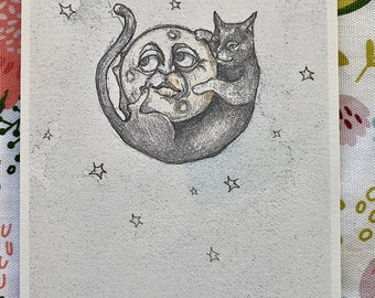 Cat with the Man in the Moon