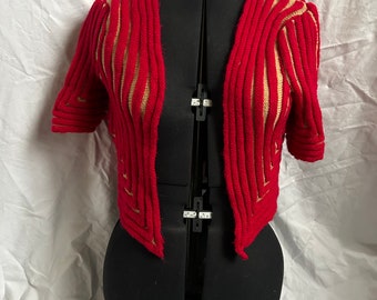 1940s striped bolero