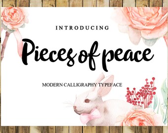 Handwritten font download .modern calligraphy font, Design Font. Convert to embroidery font. Font for invitations
