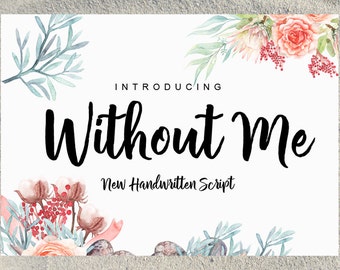 Handwritten font download .modern calligraphy font, Design Font. Convert to embroidery font. Font for invitations, - Instan Download