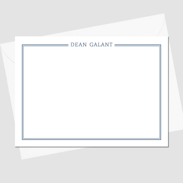 PRINTED Double Border Stationery