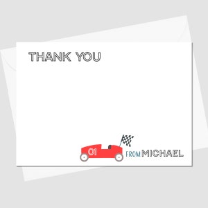 PRINTED A Race to Say Thank You Notecard
